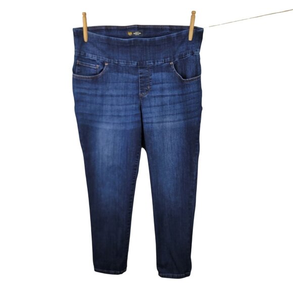 Lee Jegging Jeans 16W Petite Short Slim Fit Skinny Leg Mid Rise Sculpting 16 - Picture 1 of 5